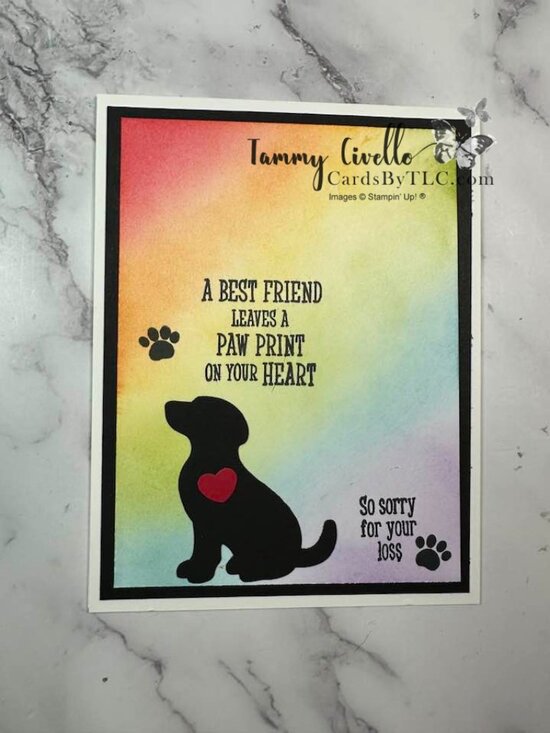 Hand Crafted Other - Pet Sympathy Card-Dog- Hand Crafted By Me